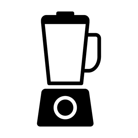 Countertop food blender or food processor flat vector icon for apps and websitesのイラスト素材