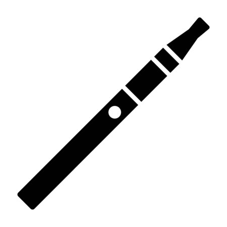 Vape pen or e-cigarette/ecigarette flat vector icon for apps and websitesのイラスト素材
