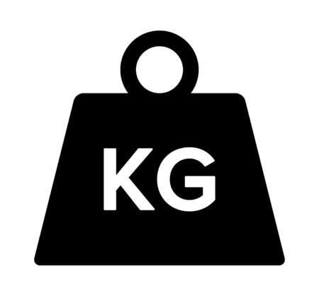 Unit of kilogram mass constant flat vector icon for apps and websitesのイラスト素材