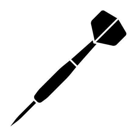 Dart for the professional game of darts flat vector icon for sports apps and websitesのイラスト素材