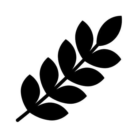 Wheat grains or gluten flat vector icon for food apps and websitesのイラスト素材