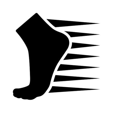 Food speed or running speed flat vector icon for games and appsのイラスト素材