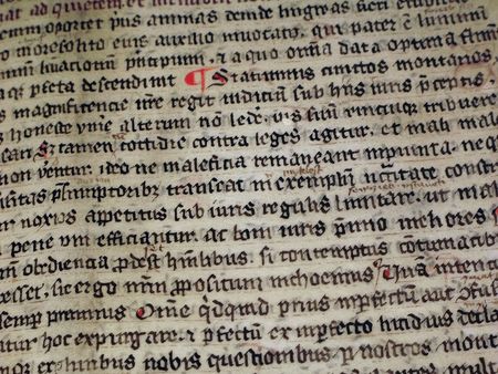 medieval writingの写真素材