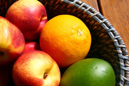 fruit basketの写真素材