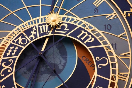 Medieval astronomical clock, Pragueの写真素材