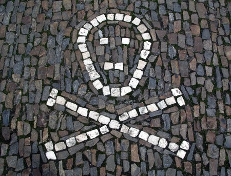 skull pavementの写真素材