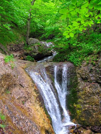 Waterfall, Mala Fatra, Slovakiaの写真素材