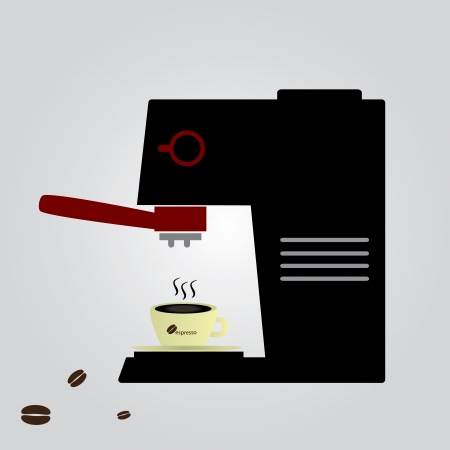 espresso machine eps10のイラスト素材