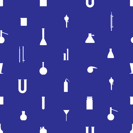 chemistry laboratory glassware pattern eps10のイラスト素材