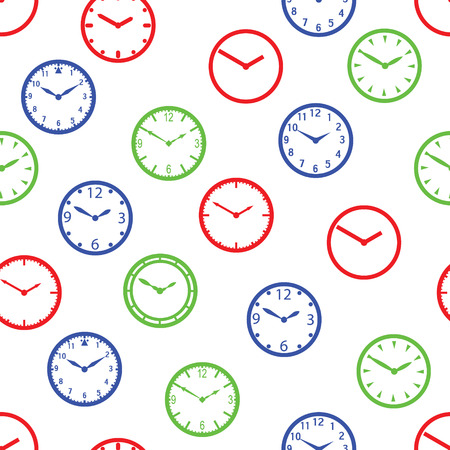watch dial simple color seamless pattern eps10のイラスト素材