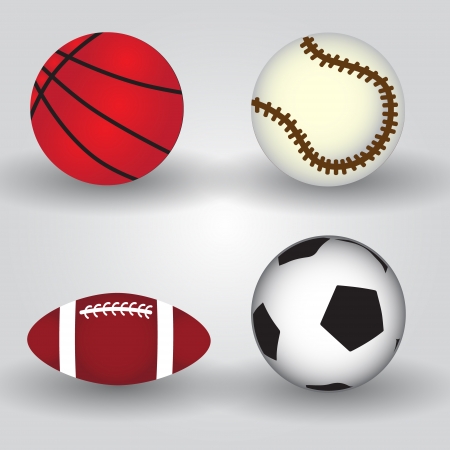 sport balls icon set eps10のイラスト素材