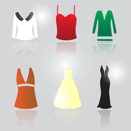 womens clothing eps10のイラスト素材