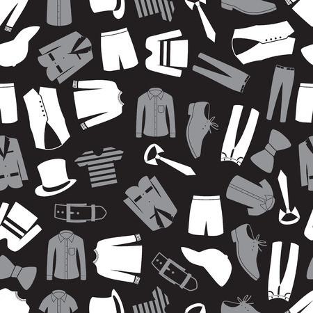 mens clothing seamless pattern eps10のイラスト素材