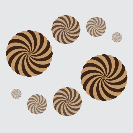 abstract rounded striped circleのイラスト素材