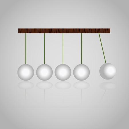 physics mechanics kinetics balls set eps10のイラスト素材