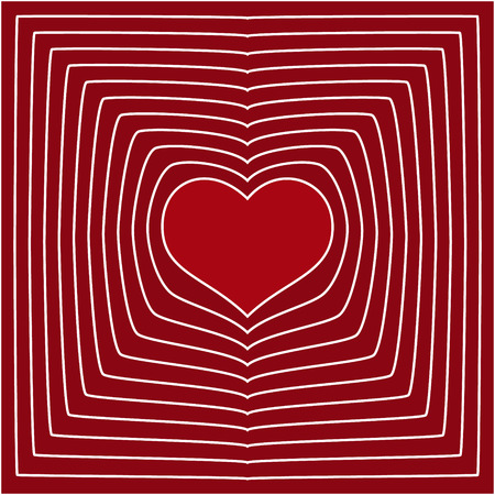abstract line heart love symbol background のイラスト素材