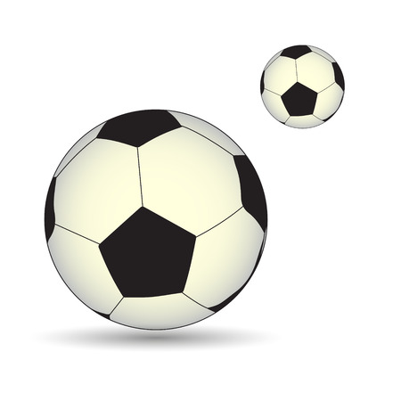 soccer and football ball real vector symbol のイラスト素材