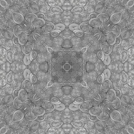 Art vintage old metal geometric ornamental seamless pattern.の写真素材