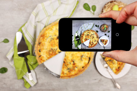 Food styling and photography for social media marketing.の写真素材