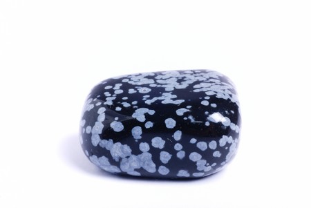 Obsidian - semiprecious gem used for jewels and also in esoteric and alternative medicine           の写真素材