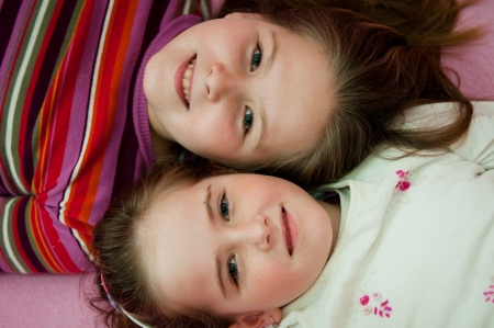 Portrait of children - detailの写真素材