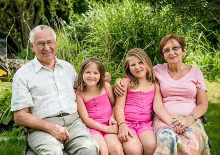 Grandparents with grandchild