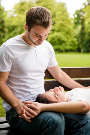 Dating - happy young coupleの写真素材