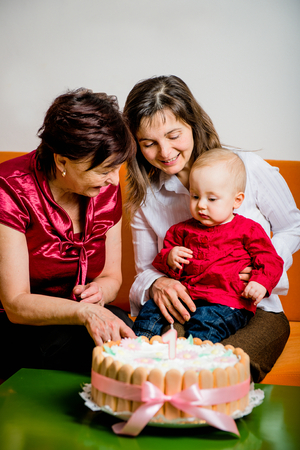 First birthdayの写真素材