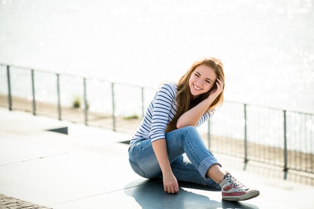 Teenager portraitの写真素材