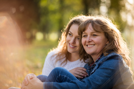 Happiness - mother and daughter togetherの写真素材