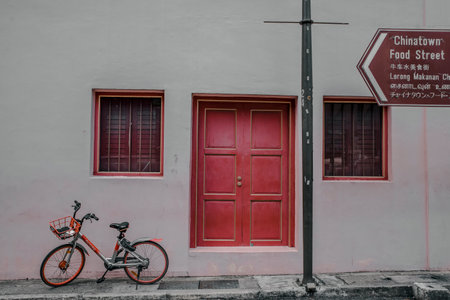 Singapore - May 03, 2019 - Chinatown in Singapore, the famous place for tourists to visit many shops...