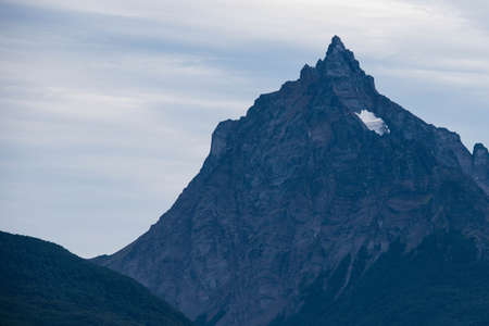 Lapataia bay landscape, Tierra del Fuego. Landscape of the Atlantic Ocean in Ushuaia, Argentina landmark.の写真素材