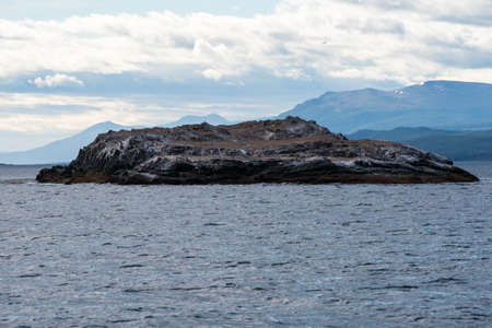 Lapataia bay landscape, Tierra del Fuego. Landscape of the Atlantic Ocean in Ushuaia, Argentina landmark.の写真素材