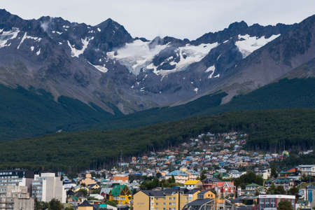 Bird Island in the Beagle Channel near the Ushuaia city. Ushuaia is the capital of Tierra del Fuego province in Argentina.の写真素材