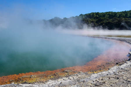 Photo of Geothermal Landscape with hot - ID:1-173432283 - Royalty Free ...