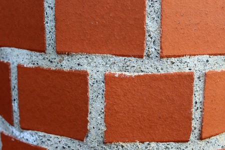 red brick wallの写真素材