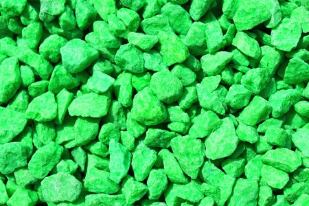 background with green decoration granulesの写真素材
