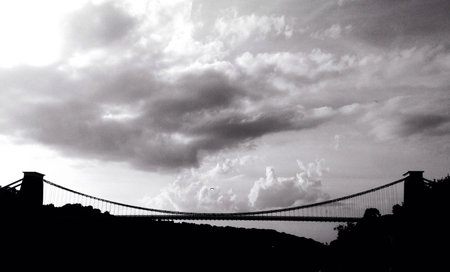 Bristol suspension bridge silhouette の素材
