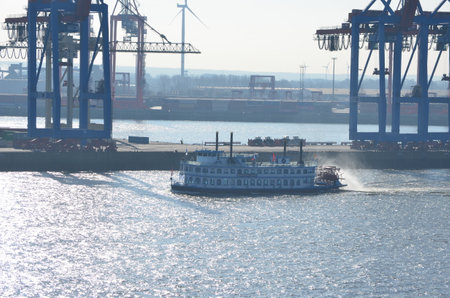 Hamburg harborの写真素材