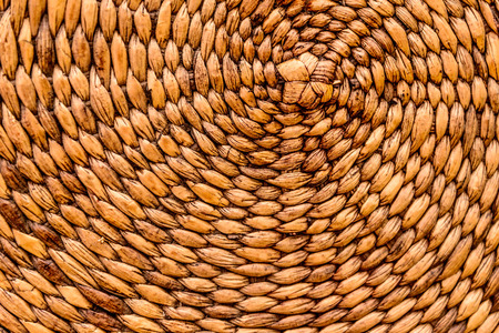 circular basket weaveの写真素材