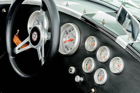 black and silver Shelby Cobraのeditorial素材