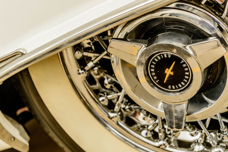 1950s white ford thunderbirdのeditorial素材