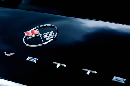 1962 black corvetteのeditorial素材