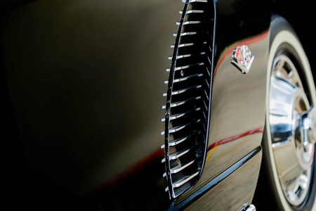 1962 black corvetteのeditorial素材