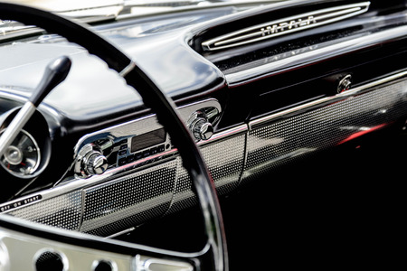 1961 blue Chevrolet Impala dash