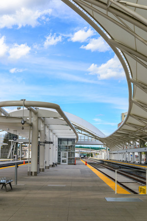 New addition to historical Union Station in downtown Denver Coloradoのeditorial素材