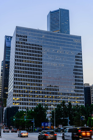 streetscape and buildings in Houstonのeditorial素材