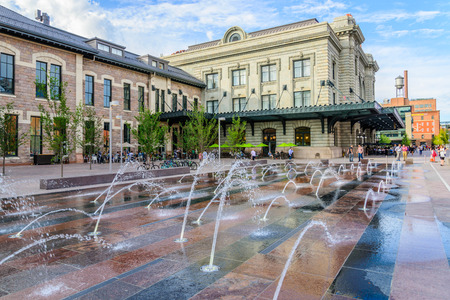 New addition to historical Union Station in downtown Denver Coloradoのeditorial素材