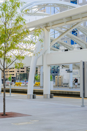 New addition to historical Union Station in downtown Denver Coloradoのeditorial素材