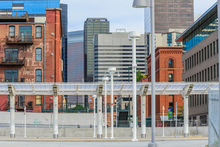 New addition to historical Union Station in downtown Denver Coloradoのeditorial素材